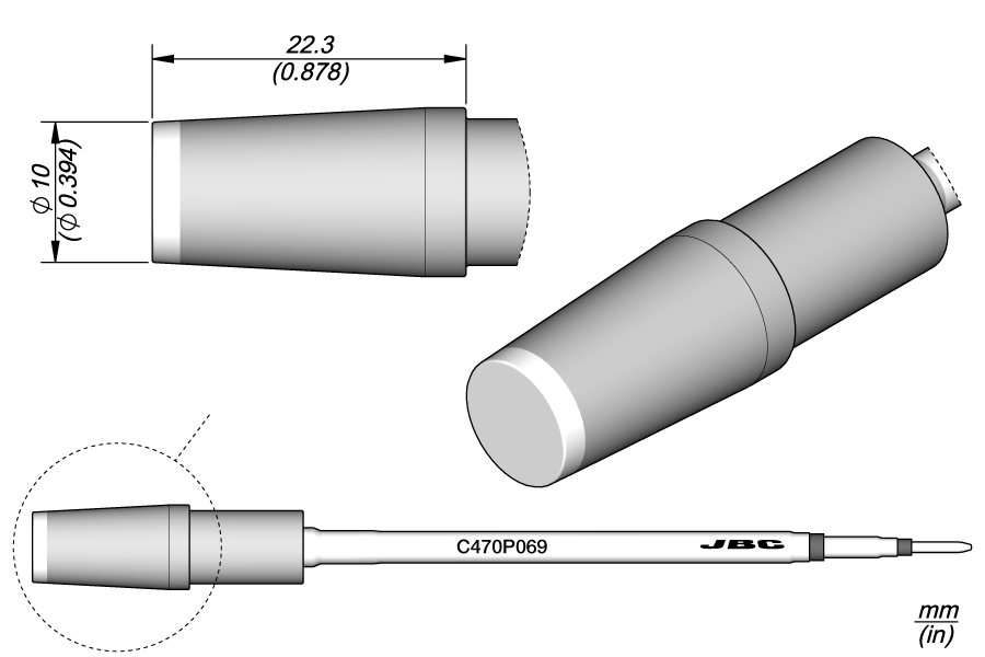 C470P069 - Bevel Cartridge Ø 10